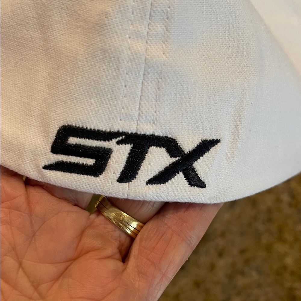 White Lacrosse Cap with Orange P Logo/Black stitching /NWT - Picture 7 of 10